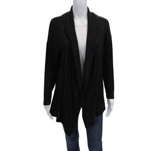 Drew Womens Long Sleeve Open Front Cardigan Sweater Navy Dark Gray Size Small